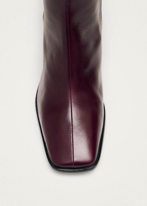 East Rift Burgundy Leather Boots from Alohas
