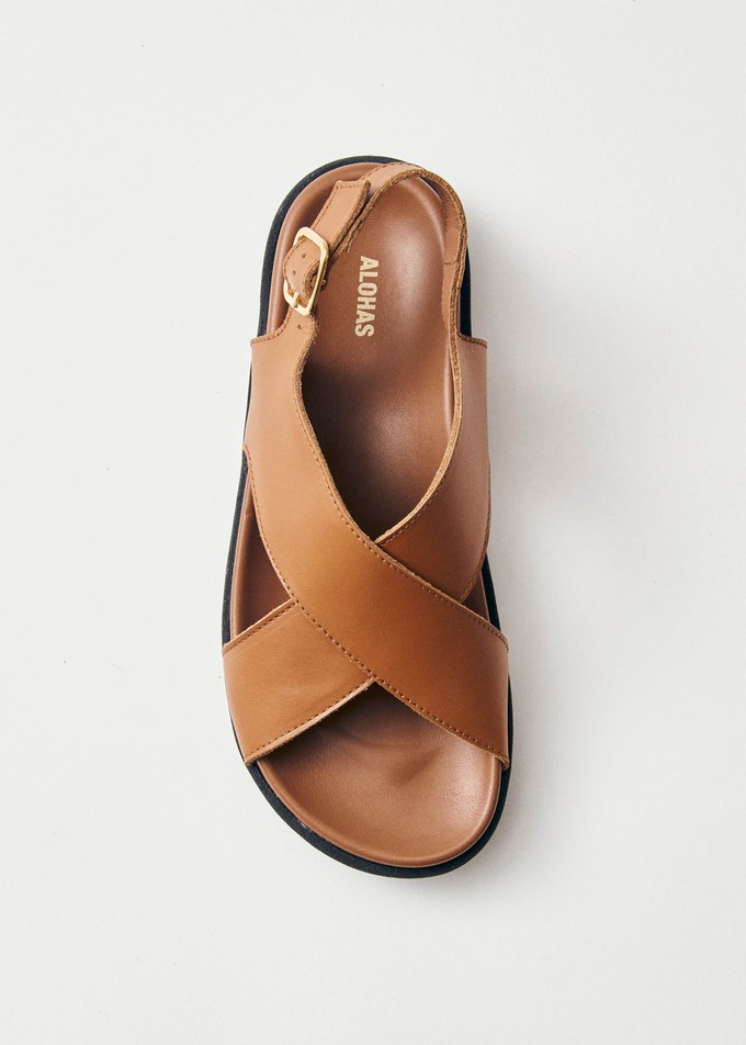 Nico Tan Leather Sandals from Alohas