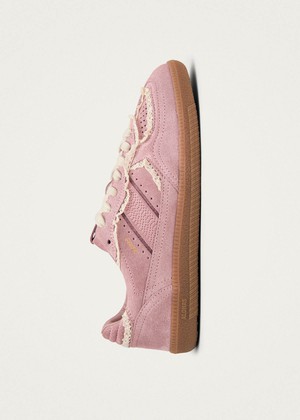 Tb.490 Crochet Pink Leather Sneakers from Alohas