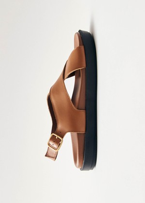 Nico Tan Leather Sandals from Alohas