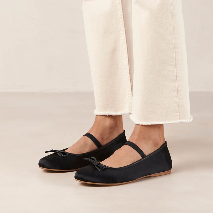 Odette Black Ballet Flats from Alohas