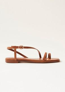 Sloane Brown Vegan Leather Sandals via Alohas
