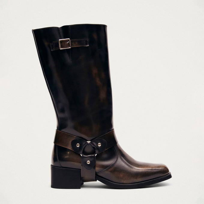 Rocky Brushed Brown Leather Boots from Alohas