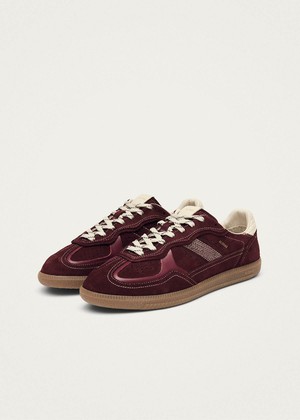 Tb.490 Rife Burgundy Cream Leather Sneakers from Alohas