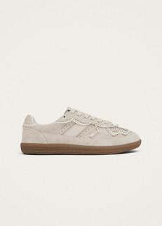 Tb.490 Crochet Cream Leather Sneakers via Alohas