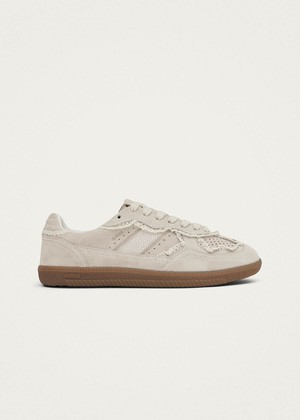 Tb.490 Crochet Cream Leather Sneakers from Alohas Tb.490 Crochet Cream Leather Sneakers from Alohas