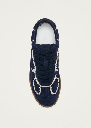 Tb.490 Crochet Navy Leather Sneakers from Alohas