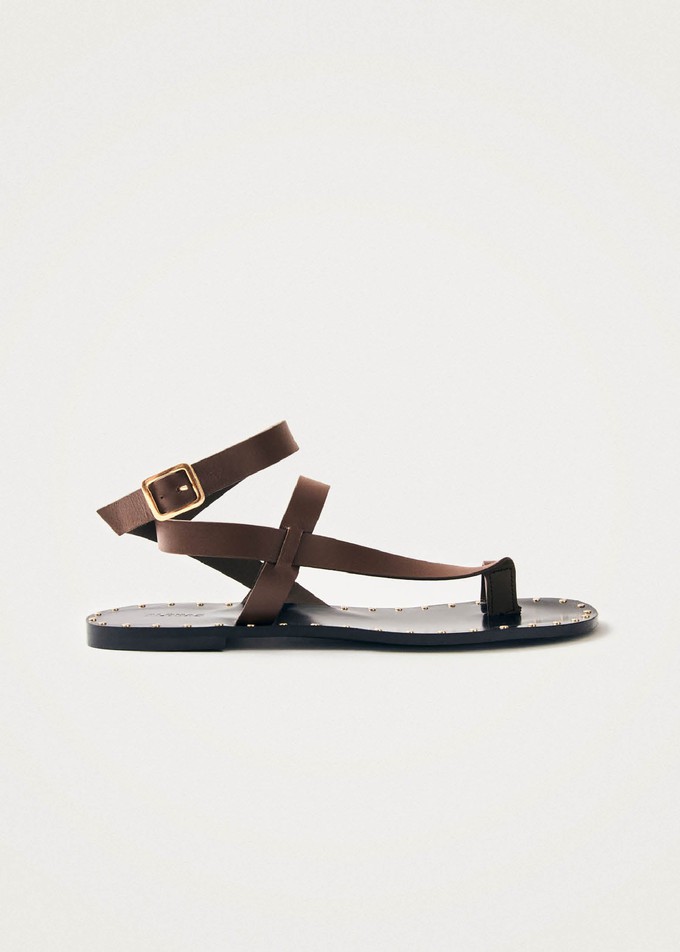 Tallula Brown Leather Sandals from Alohas