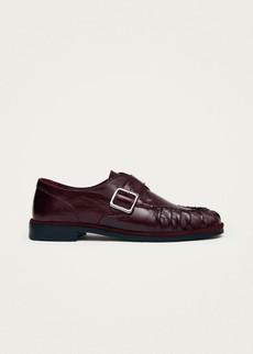 Brandy Burgundy Leather Loafers via Alohas