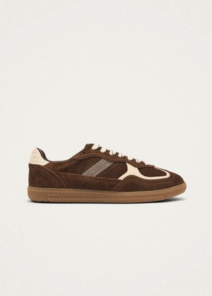 Tb.490 Rife Cocoa & Off White Leather Sneakers from Alohas