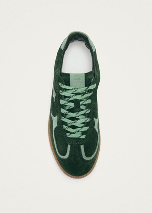 Tb.490 Rife Green Tones Leather Sneakers from Alohas