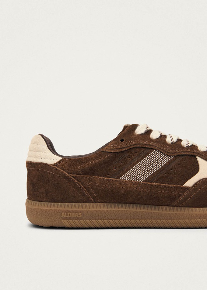 Tb.490 Rife Cocoa & Off White Leather Sneakers from Alohas