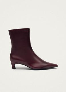 Ambar Rift Burgundy Leather Ankle Boots via Alohas