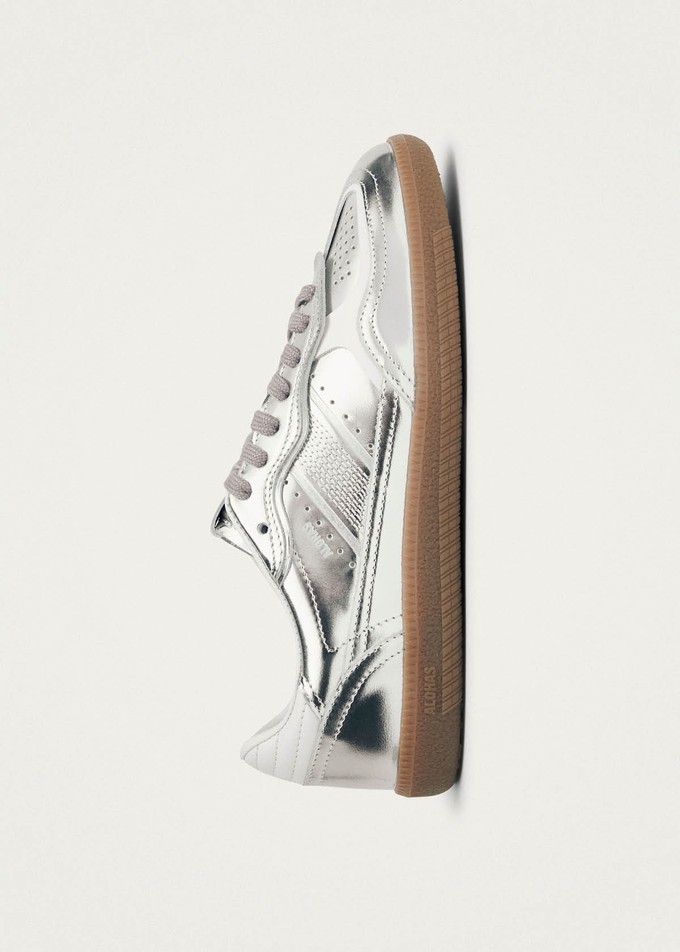 Tb.490 Rife Shimmer Silver Cream Leather Sneakers from Alohas