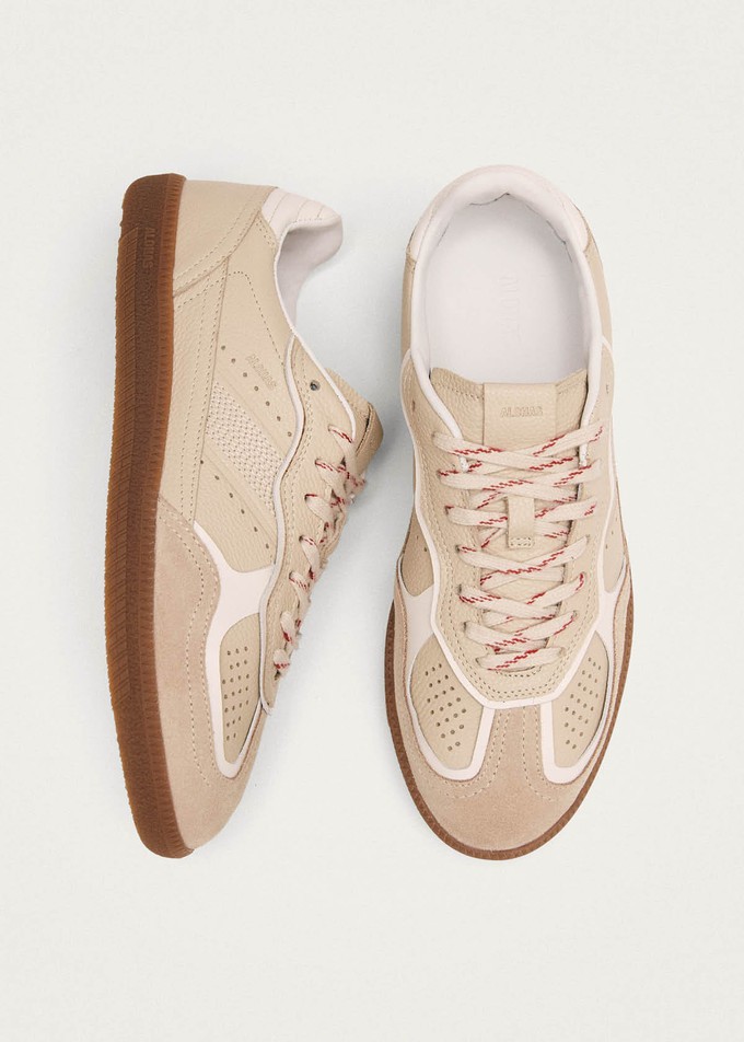 Tb.490 Rife Grain Cream Leather Sneakers from Alohas Tb.490 Rife Grain Cream Leather Sneakers from Alohas