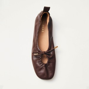 Rosalind Brown Leather Ballet Flats from Alohas