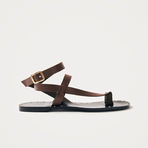 Tallula Brown Leather Sandals from Alohas