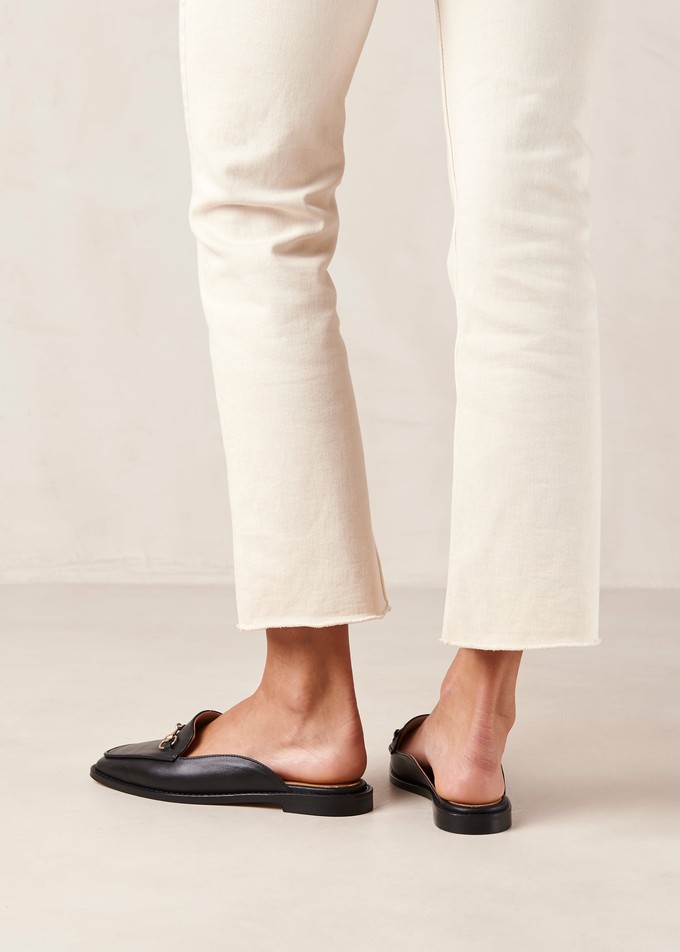 Kais Black Leather Mules from Alohas