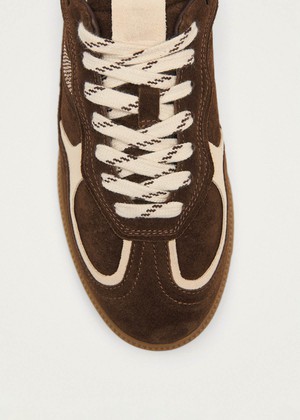 Tb.490 Rife Cocoa & Off White Leather Sneakers from Alohas
