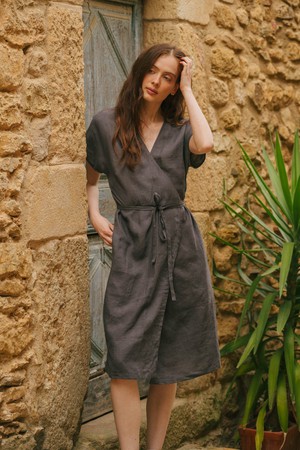 Olivia Wrap Dress from AmourLinen