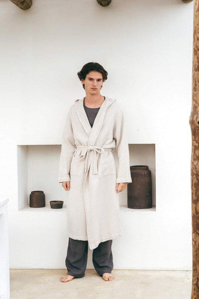 Waffle men's bathrobe | ARCHIVE SALE from AmourLinen