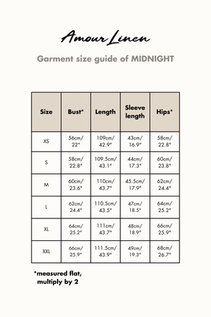 Linen bathrobe Midnight | ARCHIVE SALE from AmourLinen