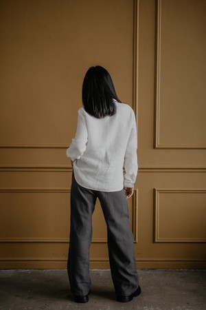 OULU pants in Charcoal from AmourLinen