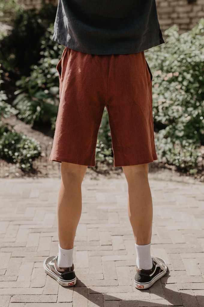 HERMES shorts in Terracotta from AmourLinen