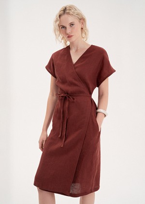 ROME Wrap Dress from AmourLinen