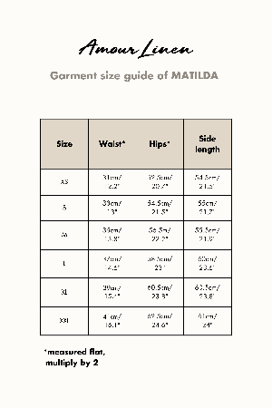 MATILDA shorts in Terracotta | sale from AmourLinen