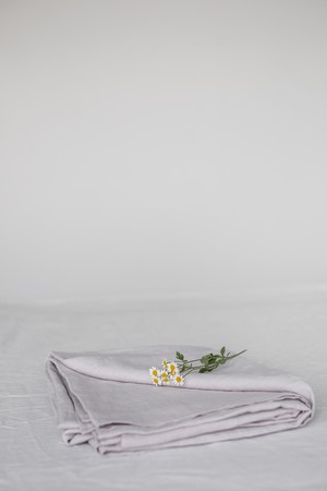 Linen flat sheet in Cream from AmourLinen