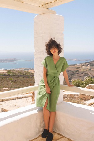 ROME  Wrap Dress from AmourLinen
