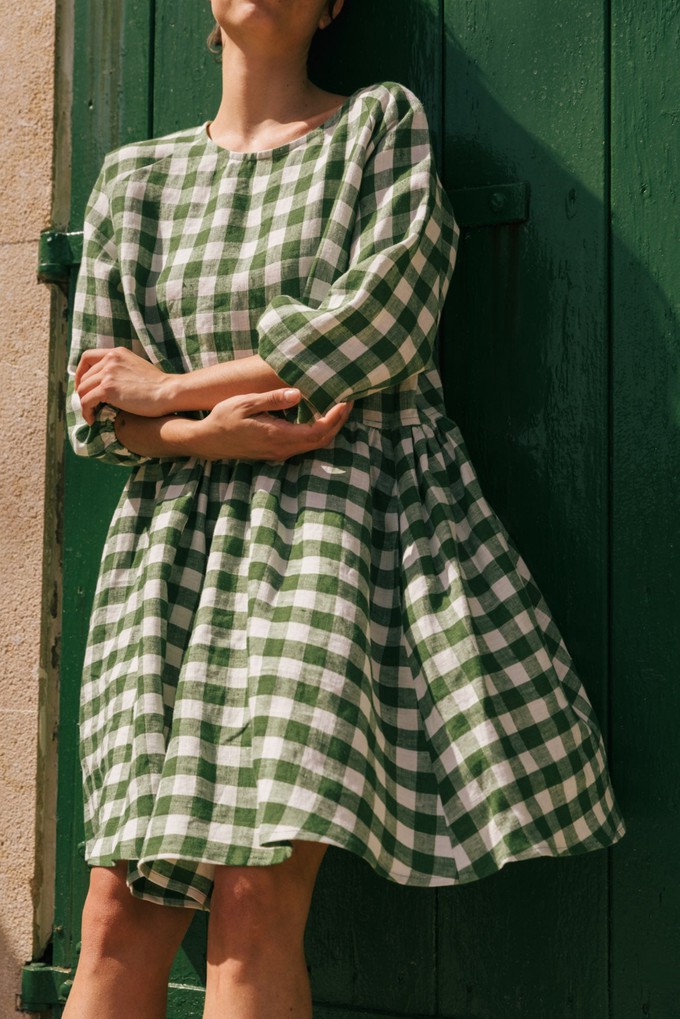 Sofia midi-length linen dress from AmourLinen