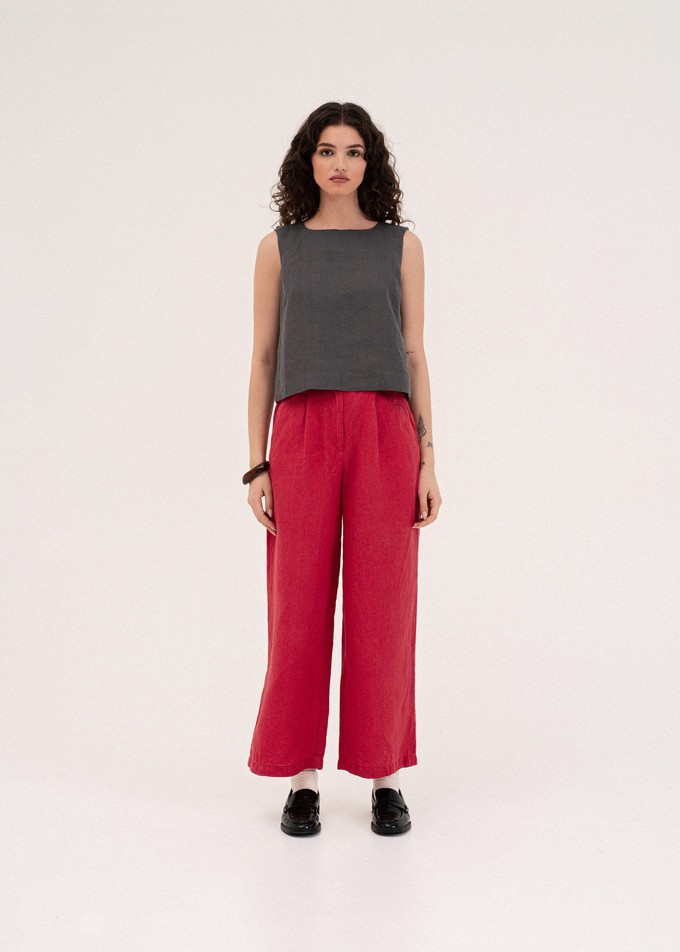 Lydia Classic Wide Pants from AmourLinen
