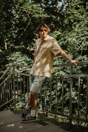 MAGNUS shirt in Mustard from AmourLinen