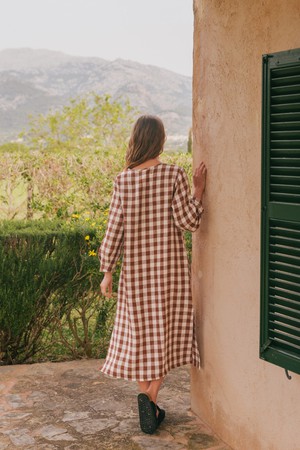 Amalia long-length linen dress from AmourLinen