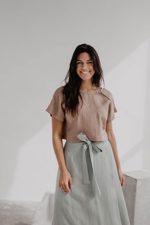 LISA top in Dusty Lavender | sale from AmourLinen