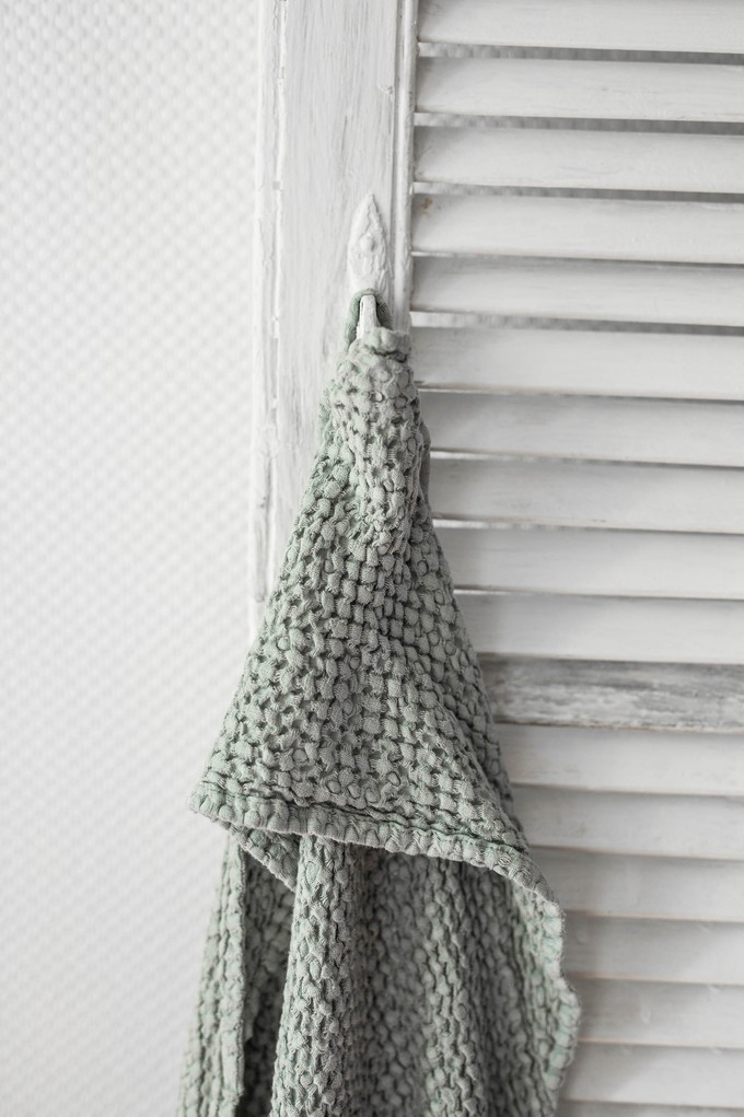 Baby hooded linen towel from AmourLinen