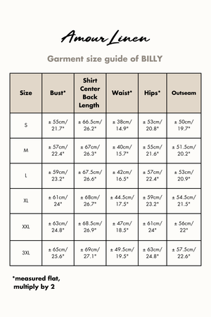 Billy linen pajama set in Green Gingham from AmourLinen