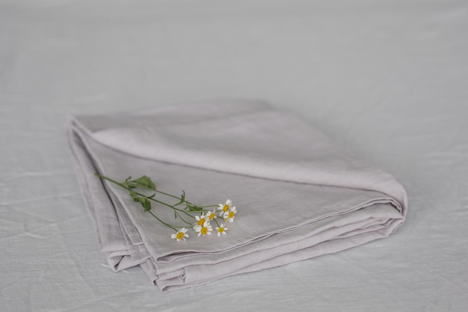 Linen flat sheet in Cream from AmourLinen