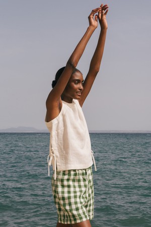 Rosie top in Dusty Lavender | sale from AmourLinen