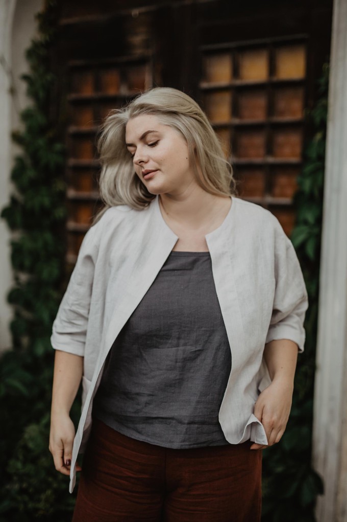 KYIV jacket in Cream from AmourLinen