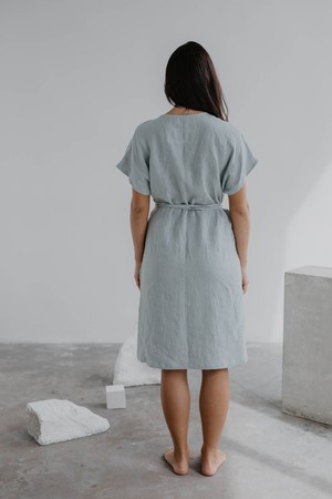 OLIVIA dress in Sage Green from AmourLinen