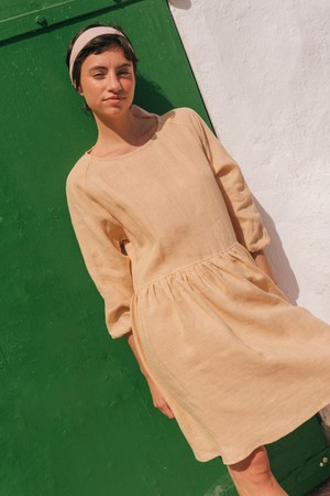 Sofia midi-length linen dress from AmourLinen