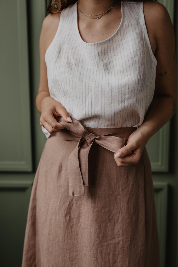 IRIS skirt in Rosy Brown from AmourLinen
