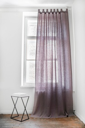Tab top linen curtain from AmourLinen