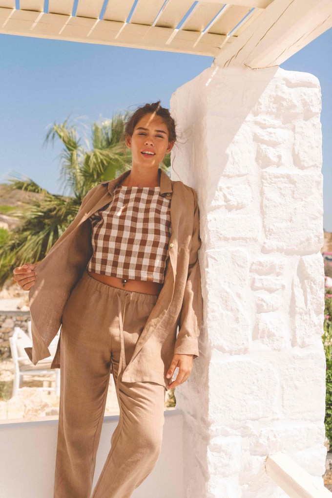 Suit set SAHARA in Rosy Brown from AmourLinen