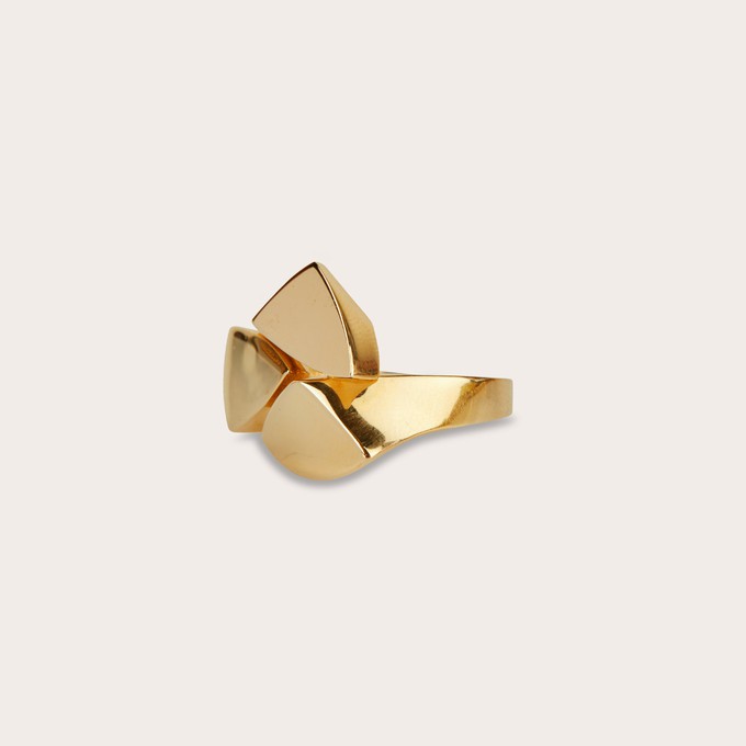 Triangle ring 14ct gold from Ana Dyla