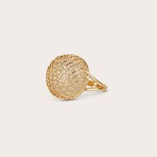 Chalcedony bold ring 14ct gold van Ana Dyla