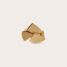 Triangle ring 14ct gold van Ana Dyla